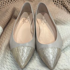AGL ballerina flats nude color